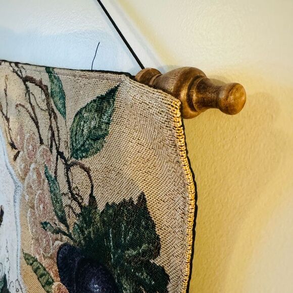 Vintage Glynda Turley Tapestry Fruit Hanging 37.5x25.5 - Picture 6 of 7